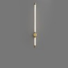 Modern Acrylic Strip Wall Light with LED Brass Sconce