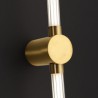 Modern Acrylic Strip Wall Light with LED Brass Sconce