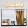 Bedroom Living Room Nordic LED Mirror Front Light Brass Acrylic Wall Lamp