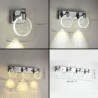 Nordic LED Wall Light Round Pie Lamp Hallway Living Room Light Crystal Bubble Wall Sconce