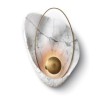 Shell Shape Sconce Bedside Hallway Lighting Modern LED Wall Light Marble Texture Wall Lamp