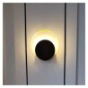 Black Circular Wall Sconce Creative Lamp Bedside Hallway Lighting Modern Style Wall Light