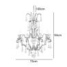 Elegant Chandelier Bedroom Living Room Retro Style Wood Pendant Light