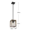 Kitchen Island Living Room Vintage Wood Pendant Lamp Single Light Decor Lamp