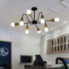 Living Room Bedroom Contemporary Creative Iron Pendant Light Spider Chandelier