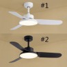 Modern Minimalist Ceiling Fan Lamp Inverter LED Fan Lamp For Living Room