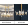 Elegant Light Fixture Bedroom Living Room Modern Glass Kitchen Island Pendant Light