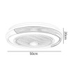 LED Acrylic Round Ceiling Lamp Modern Ceiling Fan Light With Remote Control