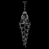 European Luxury Long Pendant Hotel Lobby Villa Elegant Crystal Empire Chandelier