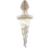 Modern European Graceful Long Pendant Luxury Crystal Chandelier Living Room Villa Duplex Staircase