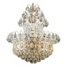 Simple Crystal Pendant Light Bedroom Living Room Modern Gold Empire Chandelier