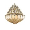 Lotus Bedroom Living Room Contemporary Crystal Empire Chandelier Gold Color Pendant Light