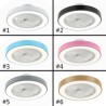 LED Acrylic Round Ceiling Lamp Modern Ceiling Fan Light With Remote Control