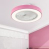 LED Acrylic Round Ceiling Lamp Modern Ceiling Fan Light With Remote Control