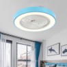 LED Acrylic Round Ceiling Lamp Modern Ceiling Fan Light With Remote Control