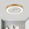 LED Acrylic Round Ceiling Lamp Modern Ceiling Fan Light With Remote Control