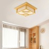 Unusual LED Ceiling Light Living Room Bedroom Study Lighting Wooden Ceiling Light