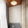 Unusual LED Ceiling Light Living Room Bedroom Study Lighting Wooden Ceiling Light