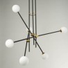 Sputnik Chandelier Geometry Lines Ceiling Light Modern