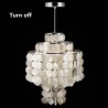 Chandelier Shell Pendant Chrome Craft Bedroom Living Room Dining Room Kitchen Lighting Modern Simple Style