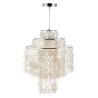 Chandelier Shell Pendant Chrome Craft Bedroom Living Room Dining Room Kitchen Lighting Modern Simple Style