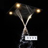 Colorful LED Big Spray Chrome LED Shower Head (Without Outlet Nozzle & Handheld Shower)