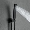 10 Inch Rain Shower Head Faucet Body Spray Combo Set in Black