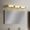 Front Light LED Wall Lamp Brass Acrylic Cylinder Mirror