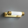 Front Light LED Wall Lamp Brass Acrylic Cylinder Mirror