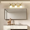 Bedroom Living Room Nordic Brass Wall Lamp Mirror Front Light