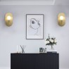 Unique Single Head Sconce Bedroom Living Room Nordic Brass Wall Lamp