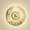 Sconce Light Bedroom Living Room Nordic LED Brass Wall Lamp Hollow out Round Shape