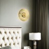 Sconce Light Bedroom Living Room Nordic LED Brass Wall Lamp Hollow out Round Shape