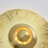 Sconce Light Bedroom Living Room Nordic LED Brass Wall Lamp Hollow out Round Shape