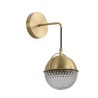 Bedroom Living Room Nordic Brass Wall Lamp Round Sconce Light