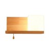 Sconce Light Nordic Wood Wall Lamp Glass Lamphade Living Room Bedroom