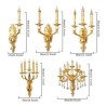 Luxurious Wall Sconce Crystal Drop Leaves Shape Lamp Bedside Hallway Lighting European Wall Lamp