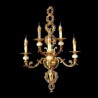 Luxurious Petal Wall Sconce Jade Decoration Lamp Bedside Hallway Lighting European Wall Lamp