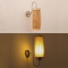 Creative Bamboo Wall Sconce Bedside Stairs Rural Lighting Waist Drum Design Wall Light