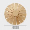 Unique Bamboo Wall Light Creative Decorative Lighting Round Flower Wall Sconce