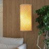 Creative Bedside Wall Sconce Stairs Hallway Rural Lighting Semi-cylindrical Bamboo Wall Light