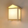 Creative House Wooden Sconce Bedside Hallway Lighting Modern Simple Wall Light