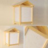 Creative House Wooden Sconce Bedside Hallway Lighting Modern Simple Wall Light