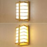 Modern Square Wall Sconce Bedside Hotel Room Hallway Light LED Wooden Wall Lamp