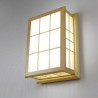 Creative Rectangle Wall Light Bedside Hallway Lighting Wooden LED Wall Sconce