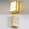 Creative Rectangle Wall Light Bedside Hallway Lighting Wooden LED Wall Sconce