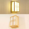 Creative Rectangle Wall Light Bedside Hallway Lighting Wooden LED Wall Sconce