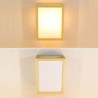 Hotel Room Lighting Simple Rectangle Wall Sconce Creative Wooden Wall Light