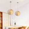 For Dinning Room Living Room Modern Round Ball Chandelier Basswood Pendant Lamp