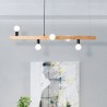 For Living Room Dinning Room Wooden Pendant Light Molecule Chandelier